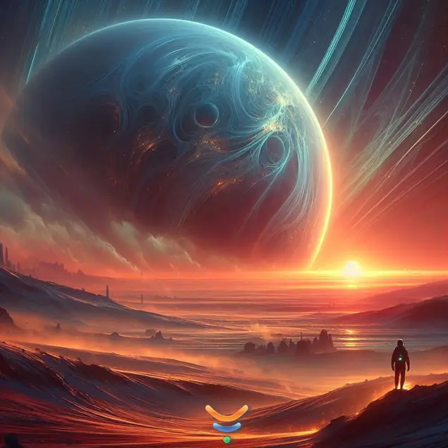 Dawn on Neptune - album cover by Synchromusic